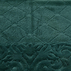 Полотенце 70х130см CLEANELLY Инкоронарэ махровое плотность 460гр/м бирюзовый 100% хлопок ПЦ3501-2528, 281 000000000001198651