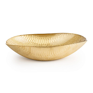 Блюдо овальное 25-29см GLASSCOM Рептилия Gold стекло 000000000001219154