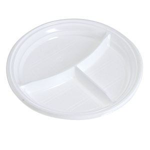 Набор одноразовых тарелок Фопос, 21.5 см, пластик, 20 шт. 000000000001004061