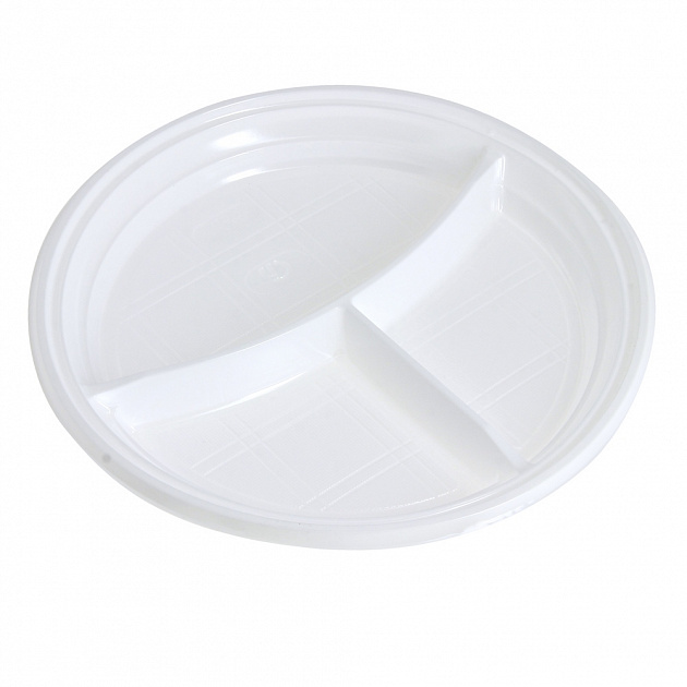 Набор одноразовых тарелок Фопос, 21.5 см, пластик, 20 шт. 000000000001004061