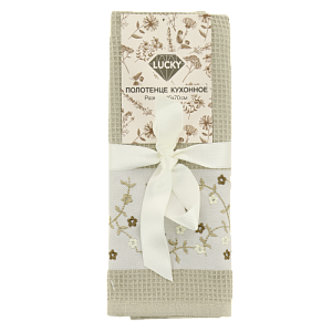 Полотенце кухонное с вышивкой диз2 45х70см микс 100%хл цветов Турция D000178 000000000001194281