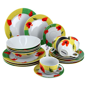 Набор столовый Matissa Жардин, фарфор, 20 предметов М29011 000000000001080985