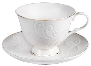 Пара чайная 220мл/блюдце BALSFORD Грация Евника подарочная упаковка фарфор 000000000001193992