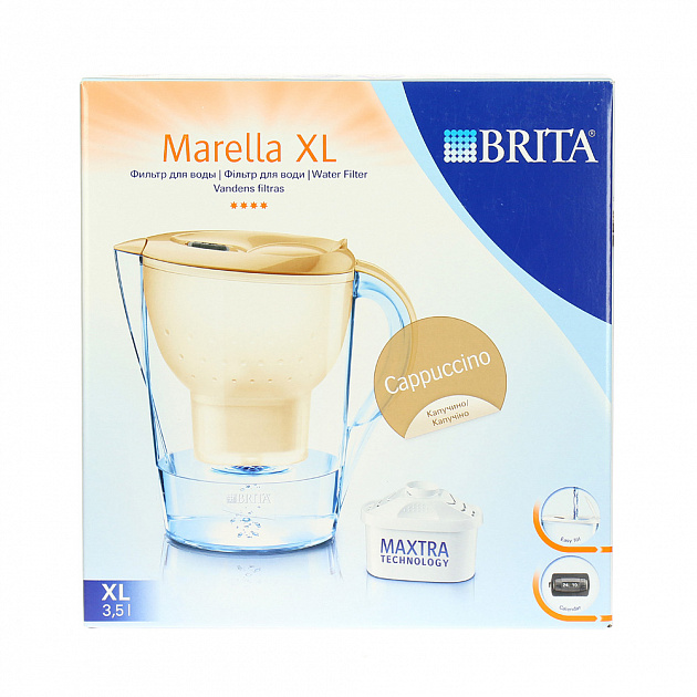 Фильтр-кувшин для воды Марелла XL Brita, капучино, 3.5л 000000000001127703