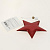Новогоднее подвесное украшение Блестящая красная звезда из полиуретана 10,5x1,5x10,5см 81436 000000000001201827