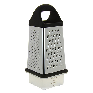 Терка 4-х гранная 20,3х10,5х10,5см TALLER контейнер с крышкой нержавеющая сталь 000000000001020746