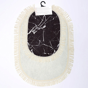 Набор ковриков 2шт (60х100см, 50х60см) ALAS EV TEKSTIL овальные полиэстер 000000000001212095