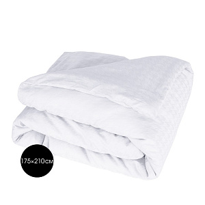 Пододеяльник 175x210см DE'NASTIA гусиная лапка белый жаккард сатин хлопок 100% 000000000001217231