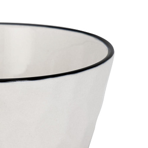 Салатник 450мл с черной каймой фарфор DXW015 000000000001225772