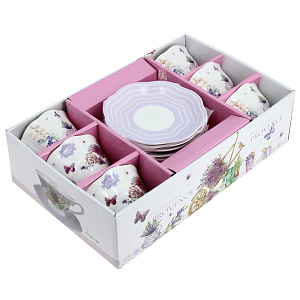 Чайный набор Lefard, 200мл, фарфор, 12 предметов 000000000001163160