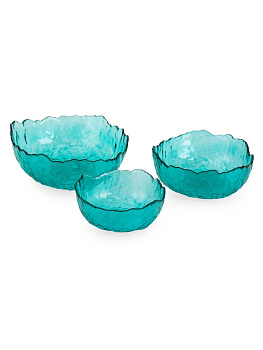 Набор салатников 3шт 11х5см/13,4х6см/16,7х7,5см стекло 000000000001228272