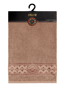 Полотенце 100х150см DE'NASTIA ТАЛИСМАН 1 бежевый хлопок-100% 000000000001215367
