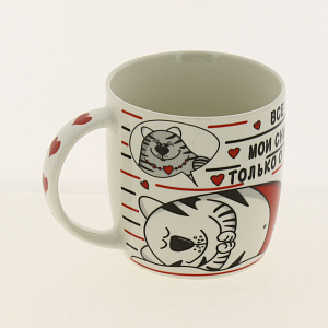 Кружка 380мл OLAFF Влюбенные коты 160-08006 000000000001184045