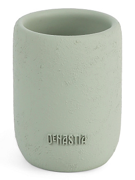 Стакан для зубных щёток DE'NASTIA Лофт оливковый полирезина 000000000001214834