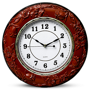 Часы настенные 38,8х38,8х4,8см GUTERWAHI круглые медь 000000000001213647