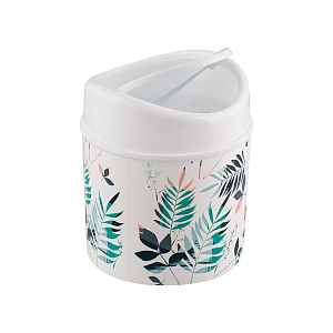 Контейнер для мусора 1л ПОЛИМЕРБЫТ BREEZE leaf пластик 000000000001213063