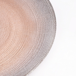 Тарелка обеденная 26см GLASSCOM перламутр/серебро silver стекло 000000000001213210