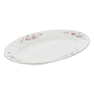 Блюдо овальное 26см Серая роза LUISA1317 Oval26 000000000001136101