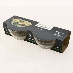 Набор салатников 2шт 13см ПРОМСИЗ Флирт стекло 000000000001202225