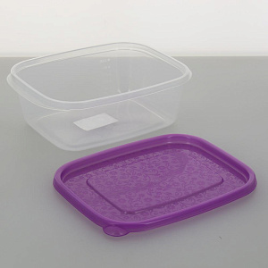 Прямоугольный контейнер Арт-Декор Бытпласт, 1.25л, пластик 000000000001059498