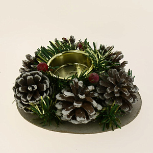 Подсвечник новогодний 12см R010590 000000000001191501