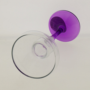 Подсвечник ENJOY PURPLE (1078694) 44021PURPLE SL  с фиолет.ножк.  h=170mm. 000000000001175736