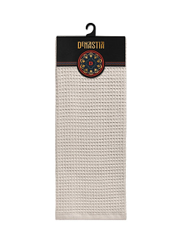 Полотенце кухонное DeNASTIA вафля/махра 470gsm 35x75, хлопок, серый D100305 000000000001221597