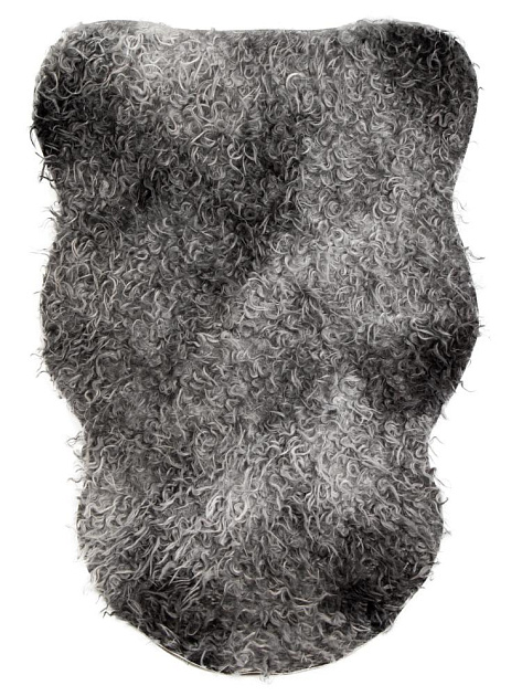 Коврик универсальный 50х80см FORA овчина графит полиэстер 000000000001229099