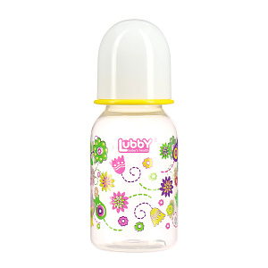 Бутылочка с соской от 0 месяцев Малыши и малышки Lubby, 120-125мл 000000000001135400