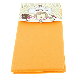 Простынь DE'NASTIA 180х215см желтый микрофибра C010426 000000000001118966