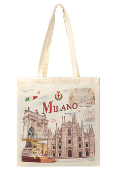 Сумка-шоппер 40х37см с принтом ST cotton 000000000001227180