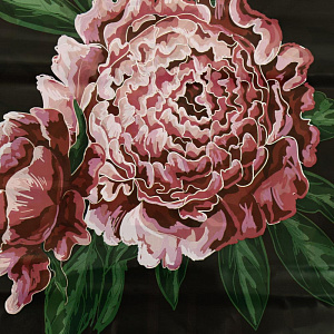 ПАКЕТ 30х40/60мкм Вырубная Усиленная Ручка ПВД Пионы (25/1000) 000000000001201011