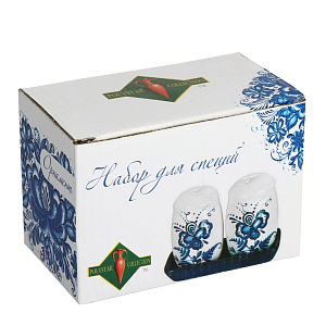 Набор для специй ЧУДОДОМ Орнамент, фарфор, 2 предмета,  L2520336 000000000001060665