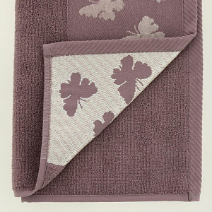 Полотенце 50х90см Dina Me бордюр бабочки темно-розовое 100% хлопок 000000000001208689