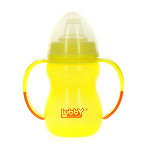 Поильник-Непроливайка с ручками Классика Lubby, от 6 месяцев, 250мл 000000000001135454