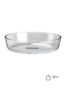 Форма для запекания 1,6л овальная боросиликатное стекло 000000000001220442