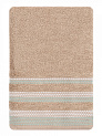 Полотенце махровое LUCKY Бордюр точки 450gsm 70x140 100% хлопок, бежевый D100292 000000000001227635