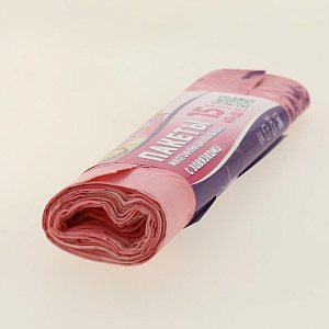 Пакеты с завязками 40/50 15шт рулон Многофункциональные розовые ЭДИТ Авикомп 88713 000000000001197116