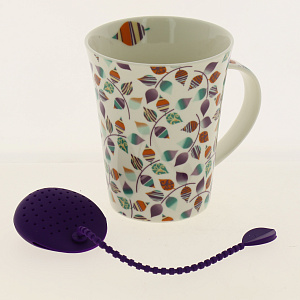 Кружка с силиконовым ситом, 380мл 000000000001185114