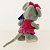 Мягкая игрушка Мышь 0014 в платье с 2-мя сердцами 14см КМИ5330 000000000001192068