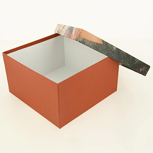 Коробка подарочная 23x23x13см РУТАУПАК Праздник для двоих квадратная 000000000001208372