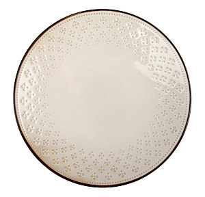 Тарелка обеденная 26,5см Жемчуг полоса глазурованная керамика 000000000001217647