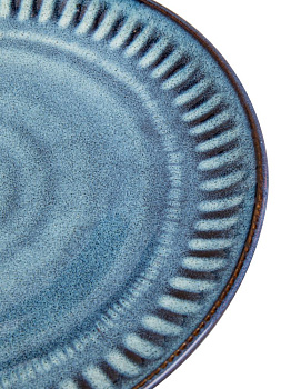 Тарелка десертная 20см синий керамика 000000000001227201