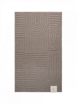 Коврик универсальный 60x100см DE'NASTIA Barbara букле бежевый хлопок 000000000001228484