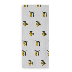 Полотенце кухонное 35х60см СОФТИ Оливки серый хлопок 100% 000000000001218614