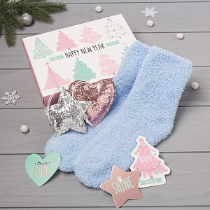 Набор подарочный KAFTAN "Happy new year" носки р-р 36-39(23-25см) + ёлочная игрушка 4310461 000000000001202350