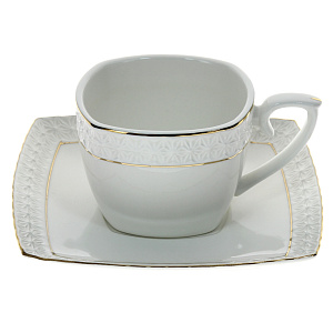 Чайная пара Снежная королева Коралл, 240мл 000000000001063219