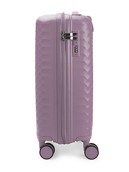Чемодан на колесах S (36х22х55см) ромб фиолетовый PP 000000000001226549