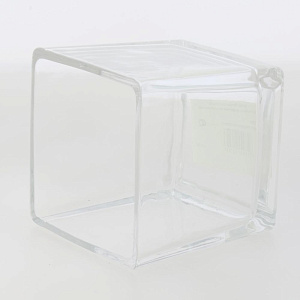 Ваза 10х10см квадратная прозрачная стекло 000000000001209250