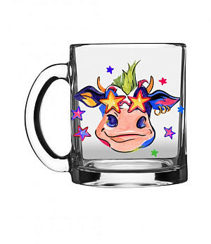 БЫЧКИ Кружка 320мл ОСЗ Чайная Арт стекло 000000000001202839